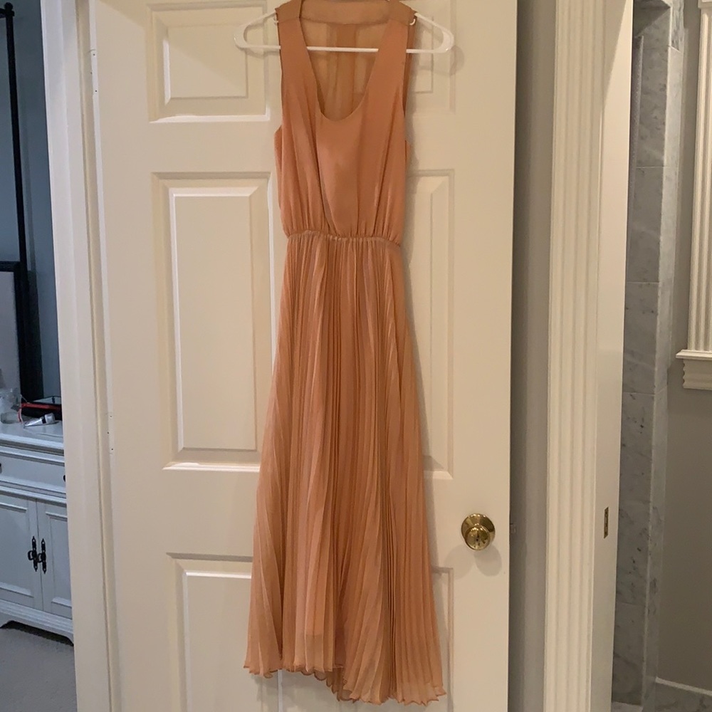 Peach long dress